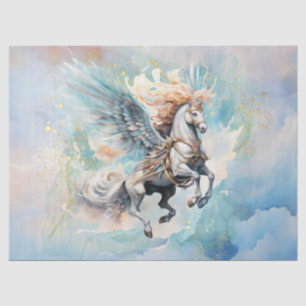 Pegasus Watercolor Decoupage Tissue Paper