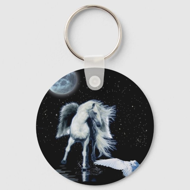 PEGASUS & WHITE RAVEN Collection Key Ring (Front)