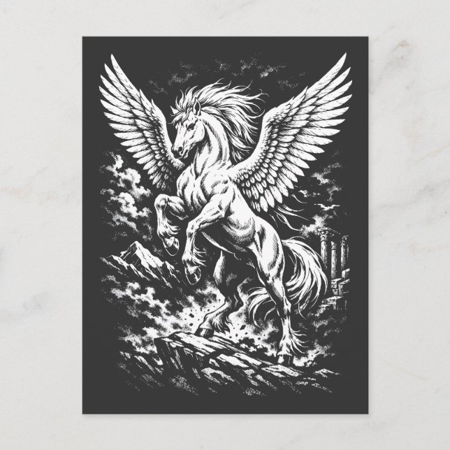 Pegasus — Winged Herald of the Storm Postcard (Front)