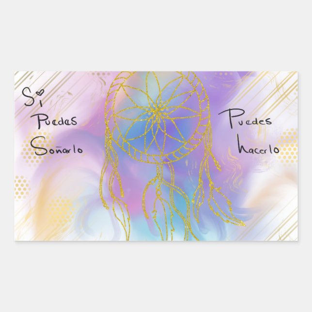 Pegatin you can do it rectangular sticker (Front)