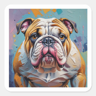 Pegatina Bulldog Square Sticker