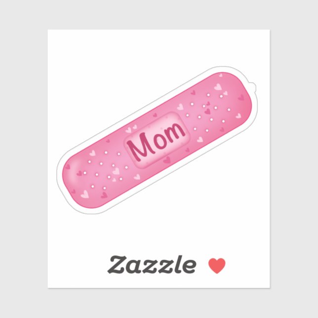 Pegatina de vinilo band-aid mom (Sheet)
