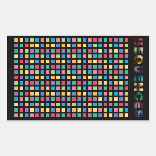 Pegatina Rectangular Sequences Sticker (Front)