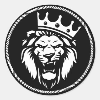 Pegatina rey leon classic round sticker