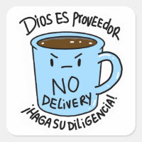 Pegatina Taza Dios is provider no delivery
