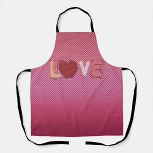 Peggy Ann All Over Pink Gradated Love Apron