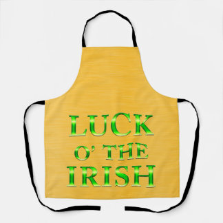 Peggy Ann All Over Yellow Gold St Patrick's Apron