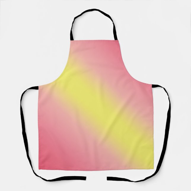 Peggy Ann Pink and Yellow Kitchen Apron (Front)