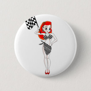 Peggy Pitstop 6 Cm Round Badge