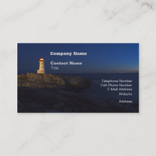 Peggy's Cove Lighthouse Business Cards