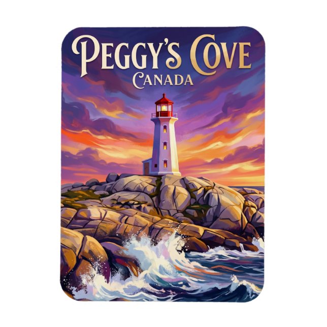 Peggy's Cove Lighthouse Canada Magnet (Vertical)