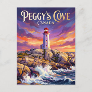 Peggy's Cove Lighthouse Canada Postcard