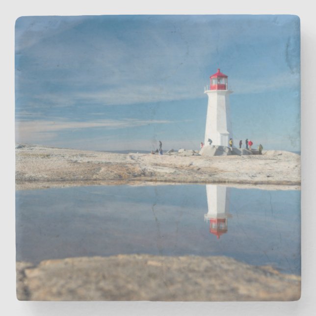 Peggy'S Cove Lighthouse | Canada Stone Coaster (Front)