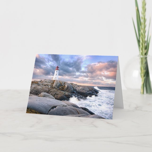 Peggy's Cove Lighthouse Card (Front)