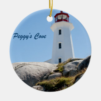 Peggy's Cove Lighthouse (Colour) Ceramic Ornament