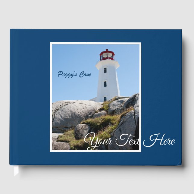 Peggy's Cove Lighthouse (Colour) Guest Book (Front)