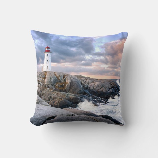 Peggy's Cove Lighthouse Cushion (Front)