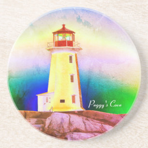 Peggy's cove lighthouse halifax Nova Scotia Canada Coaster