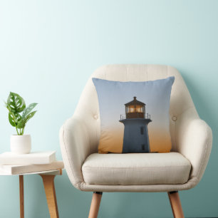 Peggy's cove lighthouse halifax Nova Scotia Canada Cushion