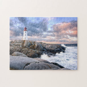 Peggy's Cove Lighthouse Jigsaw Puzzle