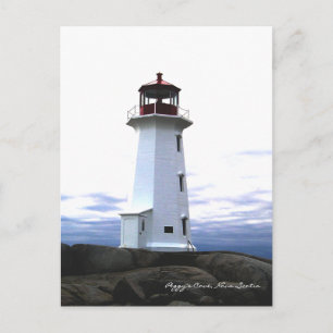 Peggy's Cove  Lighthouse Route Nova Scotia Postcard