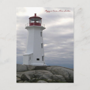 Peggy's Cove  Lighthouse Route Nova Scotia Postcard