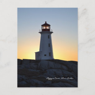 Peggy's Cove  Lighthouse Route Nova Scotia Postcard
