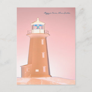 Peggy's Cove  Lighthouse Route Nova Scotia Postcard