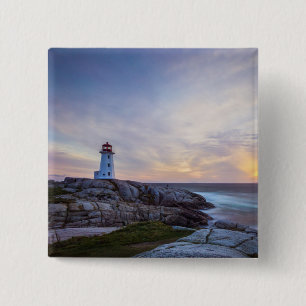 Peggy'S Cove Nova Scotia 15 Cm Square Badge