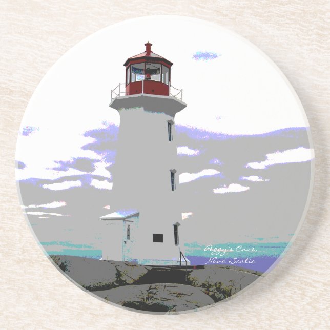 Peggy's Cove Nova Scotia drink Coaster (Front)