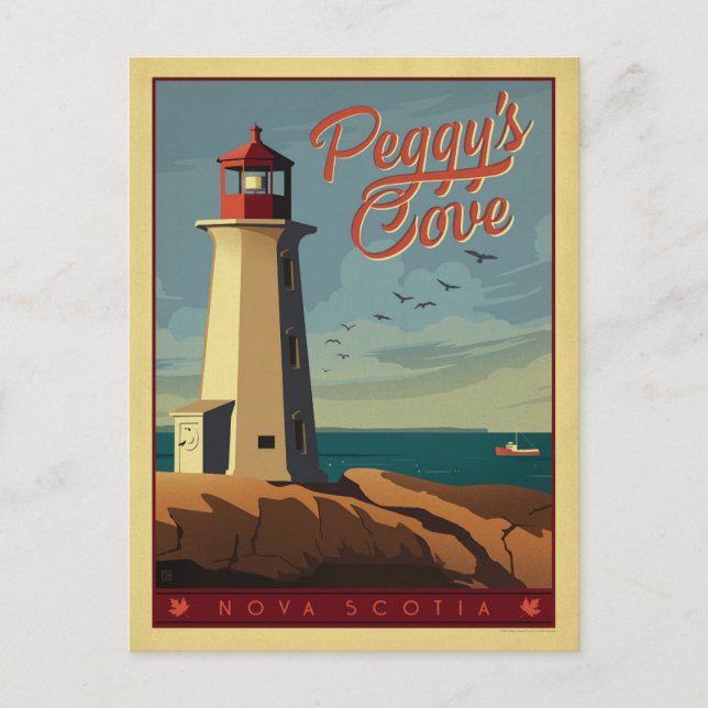 Peggy's Cove, Nova Scotia Postcard (Front)