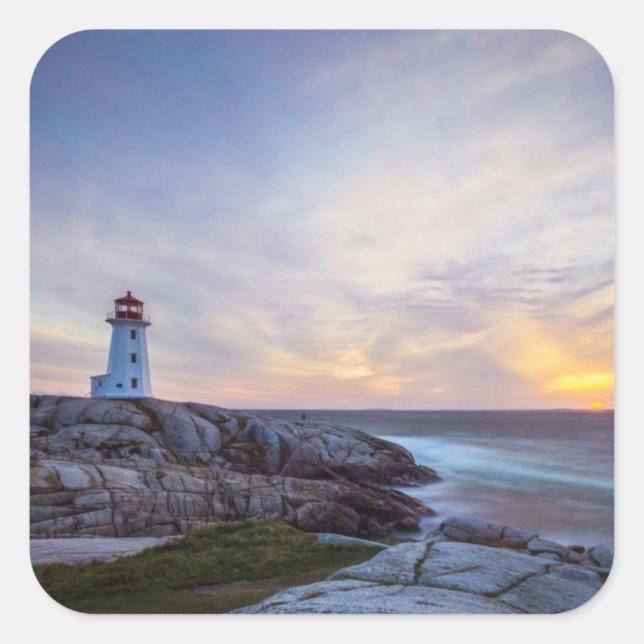 Peggy'S Cove | Nova Scotia Square Sticker (Front)