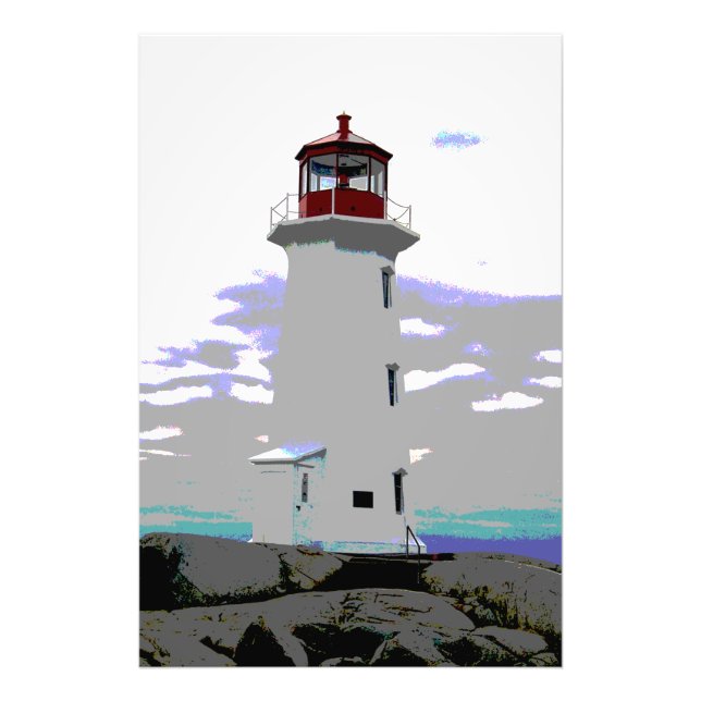 Peggy's cove photo  print lighthouse  Nova Scotia (Front)