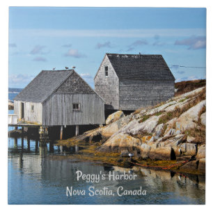 Peggy's Harbour, Nova Scotia, Canada Ceramic Tile