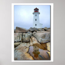 Peggys Point Lighthouse and reflection