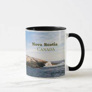 Peggys Point Lighthouse Atlantic Canada Mug
