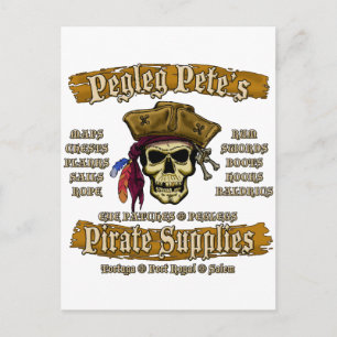 Pegleg Pete's Pirate Supplies Postcard