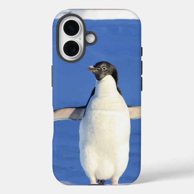Peguin Wings Spread Photo Case-Mate iPhone Case (Back)