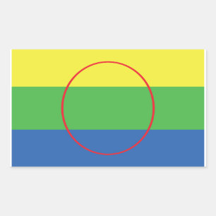 Peguis First Nation Flag Rectangular Sticker
