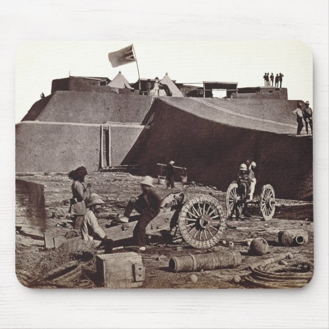 Pehlang Fort, 1860 (albumen silver print) Mouse Pad (Front)