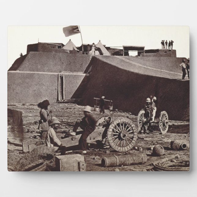 Pehlang Fort, 1860 (albumen silver print) Plaque (Front)