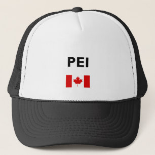 PEI Canada Canadian Flag Light-Colour Trucker Hat