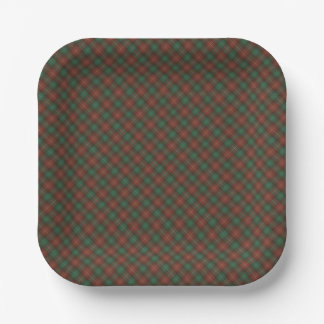 PEI Provincial Tartan Prince Edward Island Paper Plate