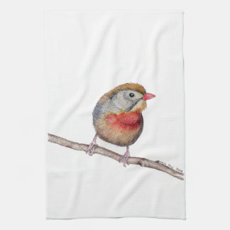 Pekin Robin Bird (Leiothrix lutea) Kitchen Towel