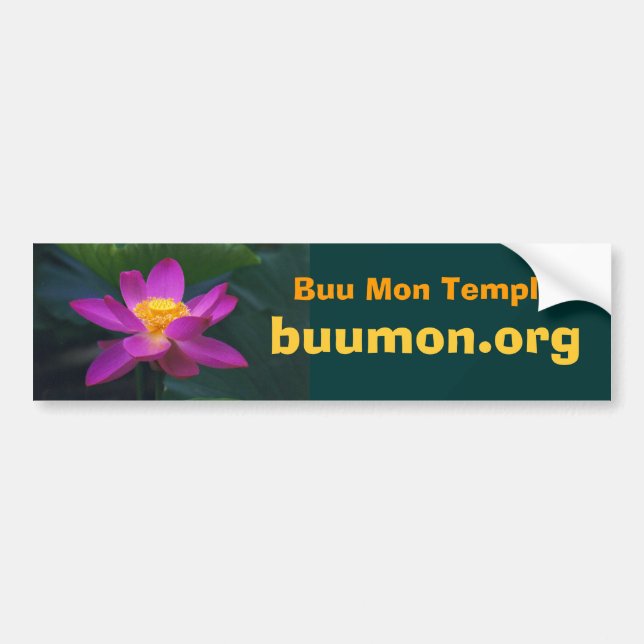 pekinensis rubra Buu Mon Temple, buumo... Bumper Sticker (Front)