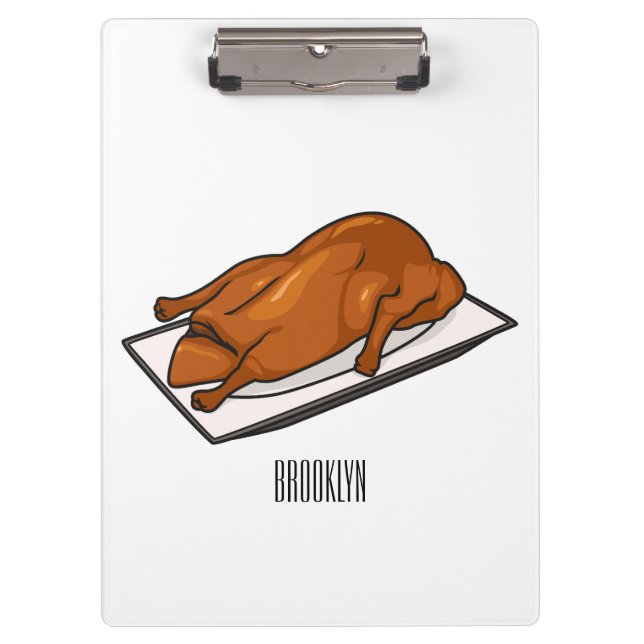 Peking duck cartoon illustration clipboard (Front)