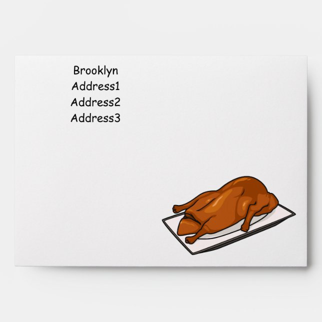 Peking duck cartoon illustration envelope (Front)