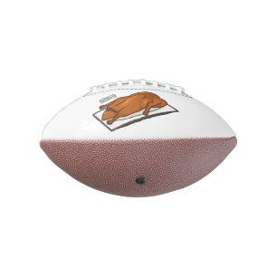 Peking duck cartoon illustration football