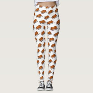 Peking duck cartoon illustration leggings