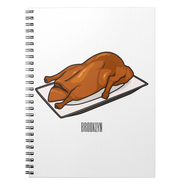 Peking duck cartoon illustration notebook (Front)